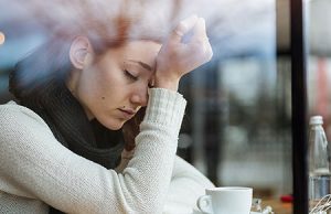 Young woman worrying